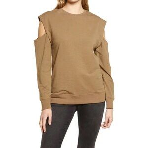 Treasure & Bond Cold Shoulder Sweatshirt / Size XL